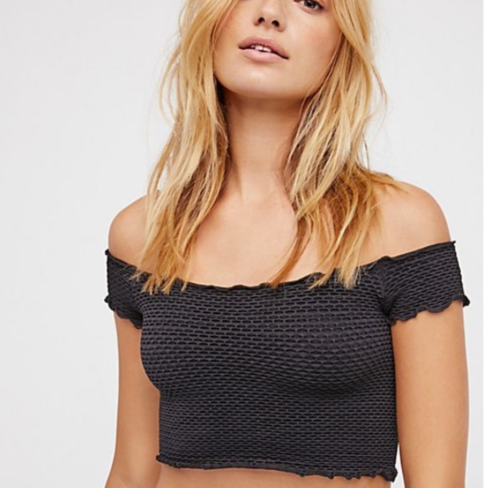 Intimately Free People smocked crop top